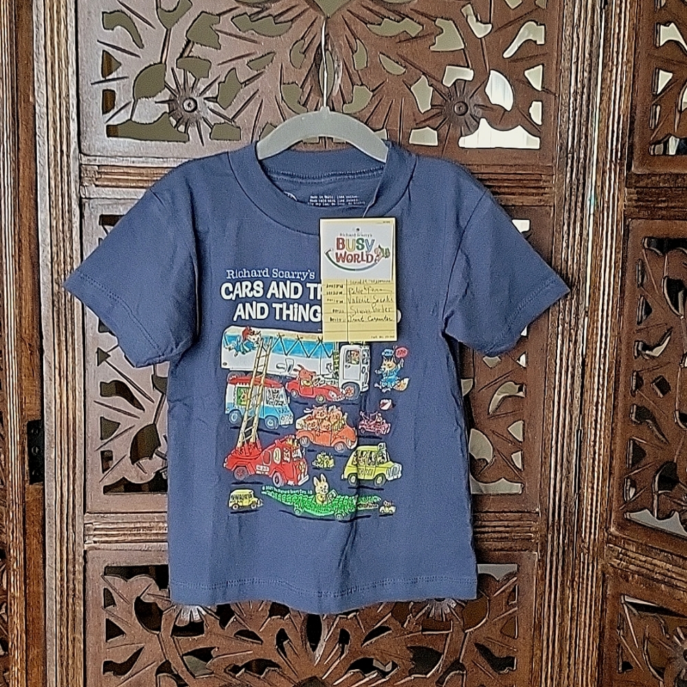 Blue Richard Scarry's Kids T-Shirt